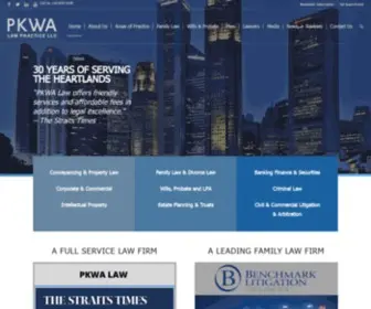 Pkwalaw.com(PKWA Law) Screenshot