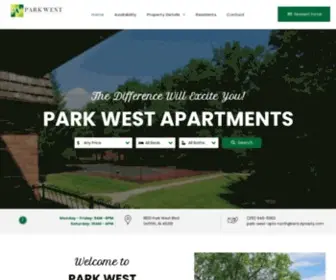 Pkwestapts.com(Park West Apartments) Screenshot