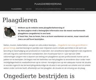 Plaagdierbeheersing.nl(Plaagdieren en ongedierte bestrijden met Mega) Screenshot