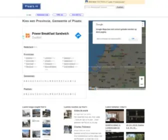Plaats.nl(Alles over plaatsen in Nederland vindt u op) Screenshot