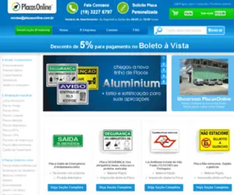 Placasonline.com.br(Placas de Sinalização Industrial e Predial) Screenshot