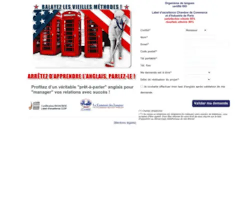 Placedeslangues.com(Le Comptoir des Langues) Screenshot