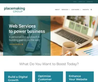 Placemakinggroup.com(Custom website development) Screenshot