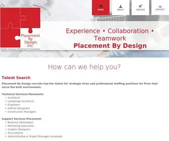 Placement-BY-Design.com(Placement By Design) Screenshot