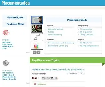Placementadda.com(Placement Papers) Screenshot