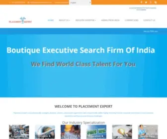 Placementexpert.com(Leading Indian Executive Search Firm & Indian Manpower Supplier) Screenshot