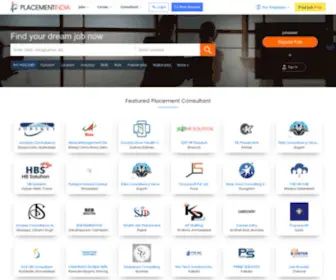 Placementindia.com(India's best job search site) Screenshot