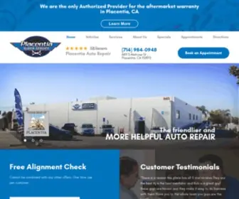 Placentiasuperservice.com(Placentia Auto Repair) Screenshot