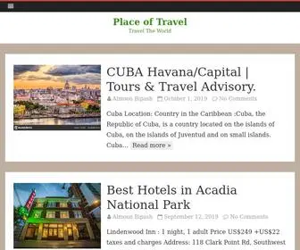 Placeoftravel.com(Place of Travel) Screenshot
