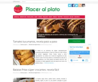 Placeralplato.com(Cocina y disfruta las mejores recetas) Screenshot