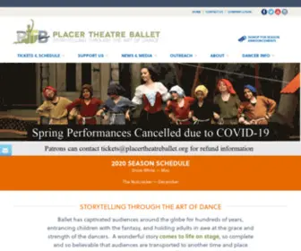 Placertheatreballet.org(Placer Theatre Ballet) Screenshot