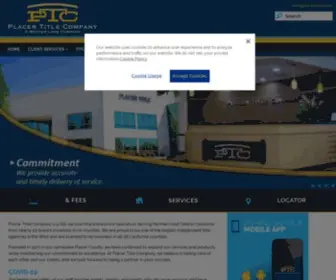 Placertitle.com(Placer Title Company) Screenshot