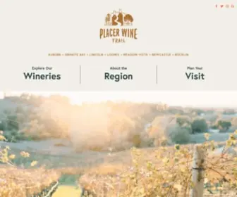 Placerwine.com(Placer Wine Trail) Screenshot