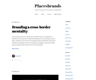 Placesbrands.com(Storytelling for cities & countries) Screenshot