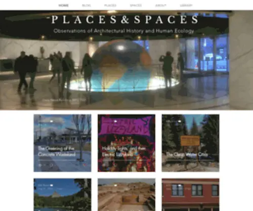 Placespaces.org(Places and Spaces) Screenshot