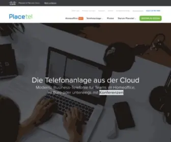 Placetel.de(Telefonanlage für kleine und mittelständische Unternehmen) Screenshot