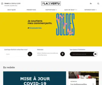 Placevertu.com(Place Vertu votre centre commercial à Saint) Screenshot