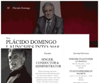 Placidodomingo.com(Plácido Domingo) Screenshot