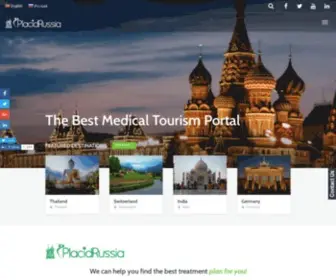 Placidrussia.ru(A Medical Tourism Company) Screenshot