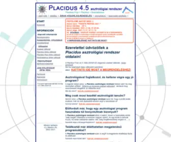 Placidus.hu(Nostradamus asztrológiai rendszer) Screenshot