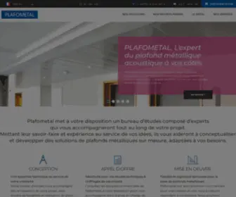 Plafometal.fr(Professionnel des plafonds métalliques) Screenshot