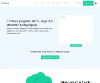 Plag.cz(Kontrola plagiátorství) Screenshot