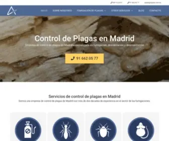 Plagas.net(Empresa Control de Plagas en Madrid) Screenshot