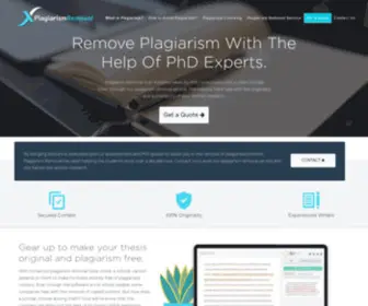 Plagiarism-Removal.com(Plagiarism Removal Service for Thesis and Dissertation) Screenshot