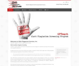 Plagiarism.com(Glatt Plagiarism Services) Screenshot
