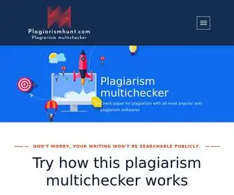 Plagiarismhunt.com(Plagiarism multi checker) Screenshot