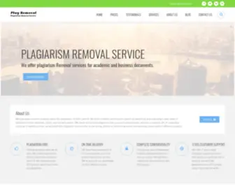 Plagremoval.com(Home Page 2) Screenshot