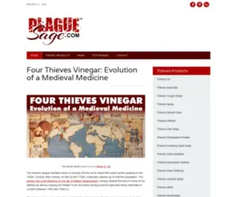 Plaguesage.com(Four Thieves Vinegar) Screenshot