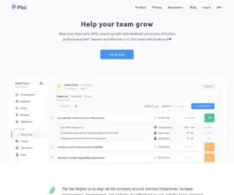 Plai.team(Software that helps a team manager to grow a team) Screenshot