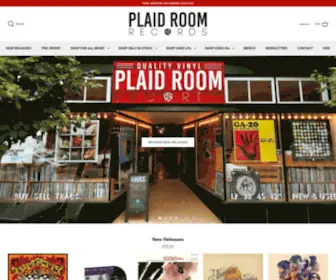 Plaidroomrecords.com(Plaid Room Records) Screenshot