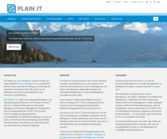 Plain-IT.ch(Ihr Partner im Service Management) Screenshot
