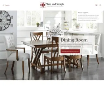 Plainandsimplefurniture.com(Chicago's source for Amish Handmade Furniture) Screenshot