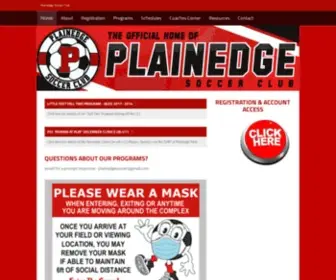 Plainedgesoccerclub.com(Plainedge Soccer Club) Screenshot