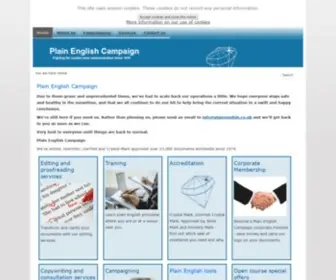 Plainenglish.co.uk(Plain English Campaign) Screenshot