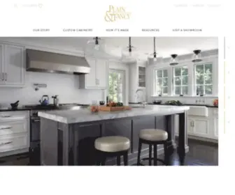 Plainfancycabinetry.com(Custom cabinetry by Plain & Fancy. Handmade cabinets for any room of the house. The difference) Screenshot