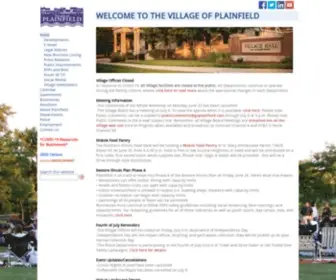 Plainfield-IL.org(Village of Plainfield) Screenshot