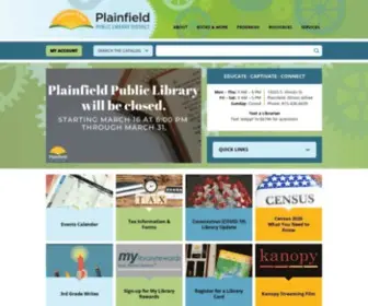 Plainfieldpubliclibrary.org(Plainfield Area Public Library) Screenshot