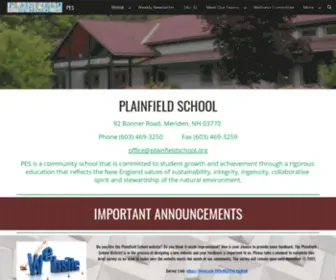 Plainfieldschool.org(PES) Screenshot