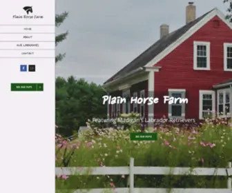 Plainhorsefarm.com(Plain Horse Farm) Screenshot
