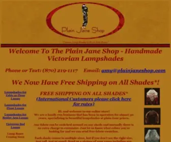 Plainjaneshop.com(Victorian Lampshades Vintage Custom Lamp Shades (Home)) Screenshot