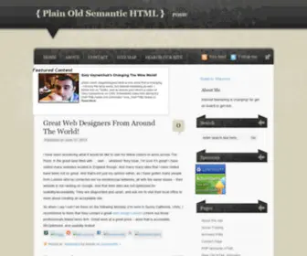 Plainoldsemantichtml.org(Plainoldsemantichtml) Screenshot