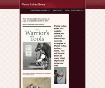 Plainsindianbows.com(Plains Indian Bows) Screenshot