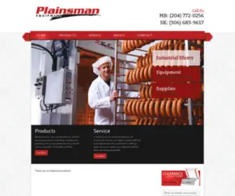 Plainsmanequipment.com(Food Processing Equipment) Screenshot