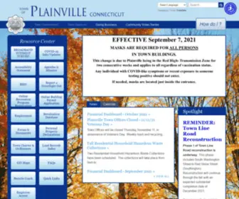 Plainvillect.com(Town of Plainville CT) Screenshot