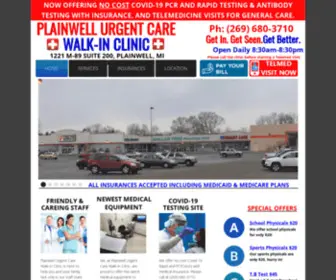 Plainwellurgentcare.com(Plainwell Urgent Care Walk) Screenshot