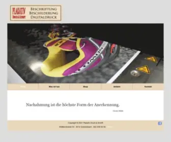 Plakativ-Druck.ch(Plakativ Druck & Schrift) Screenshot